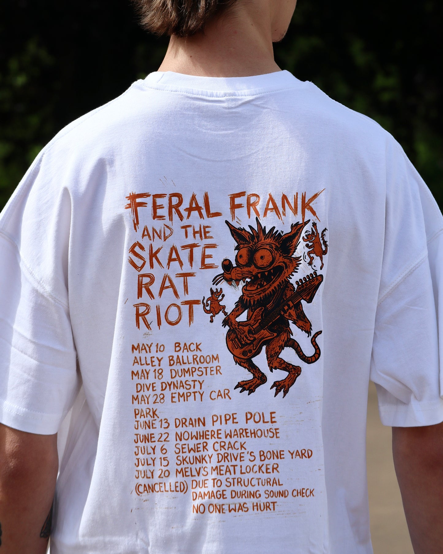 Oversized Rat Riot Graphic Tee