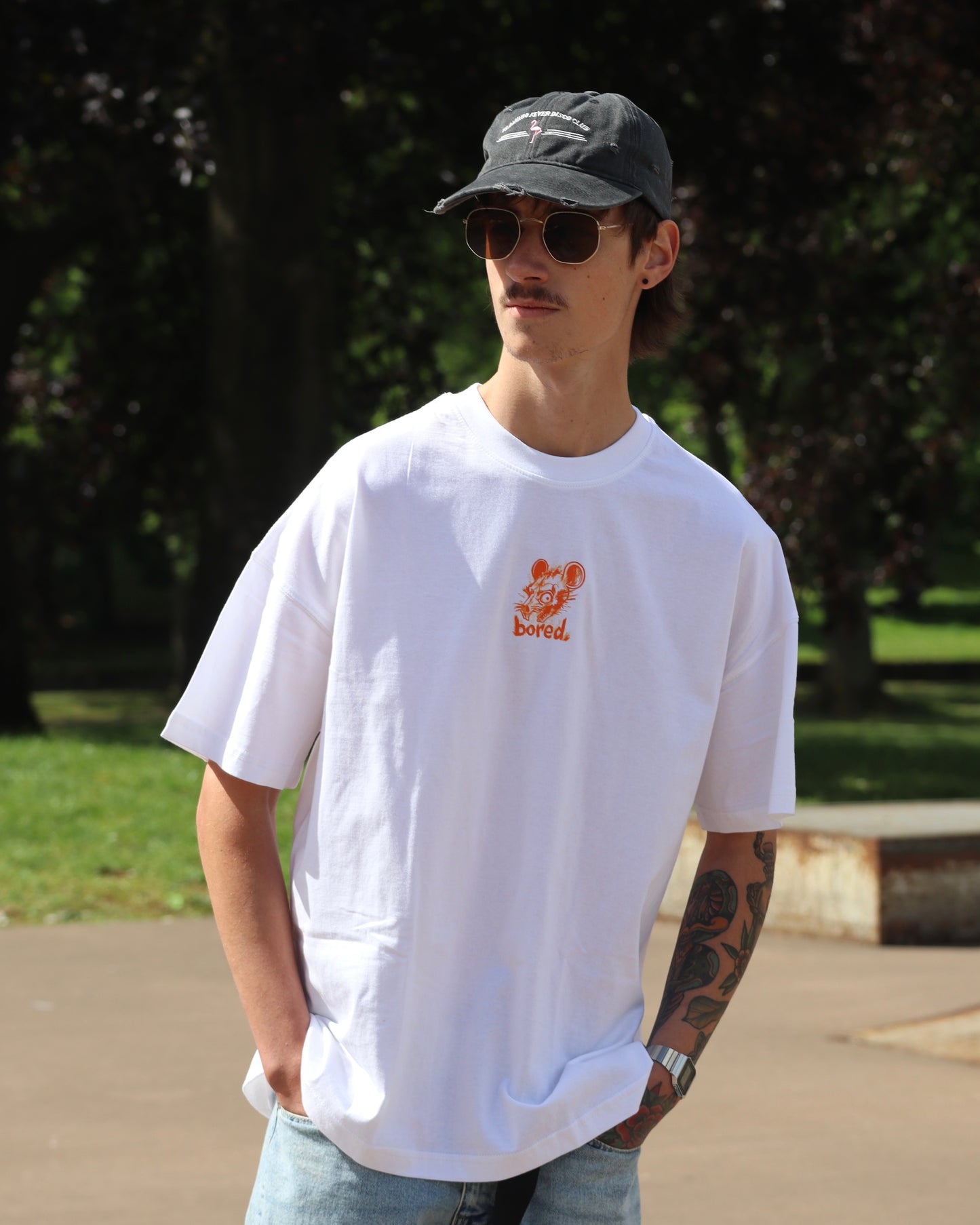 Oversized Rat Riot Graphic Tee