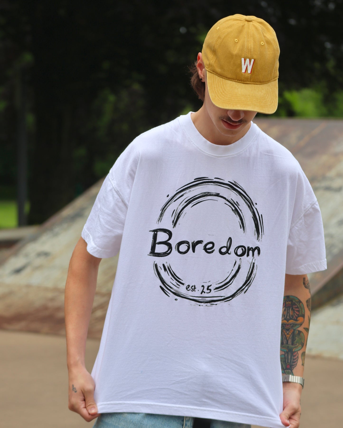 Oversized Boredom Stamp Tee